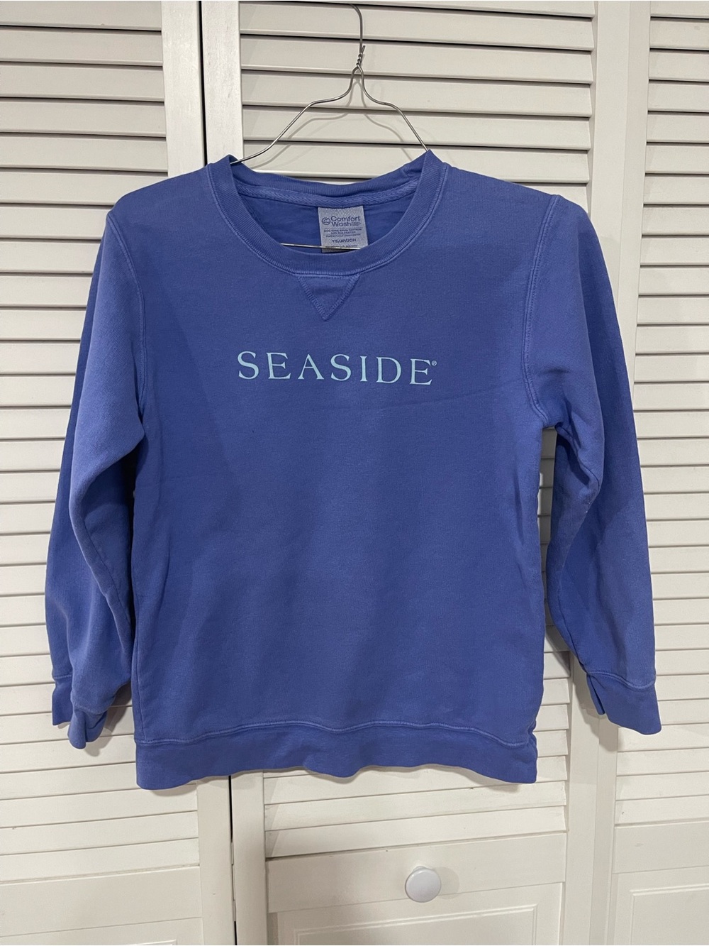 Seaside Blue Graphic Crewneck Sweatshirt